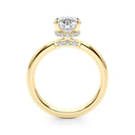 14kt White Gold 1 CT Round Diamond Semi-Mount Engagement Ring