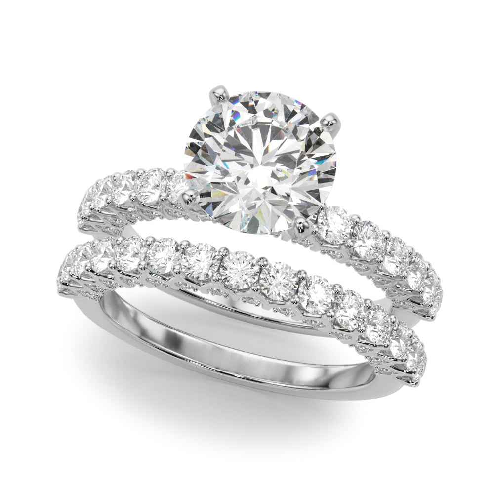 14kt White Gold 3/4 ct tw SI1-SI2, G-H Engagement Ring - Style 
