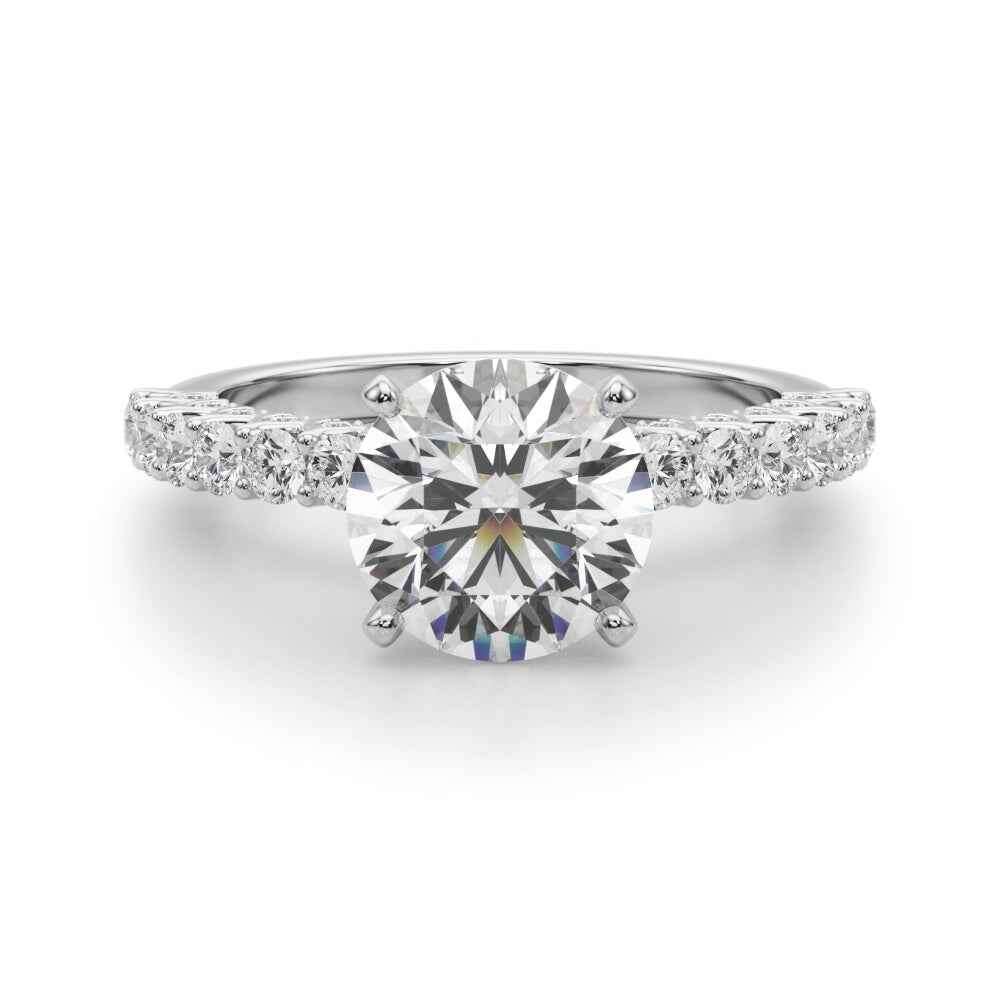 14kt White Gold 3/4 ct tw SI1-SI2, G-H Engagement Ring - Style 