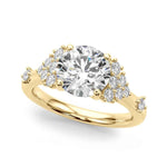 14kt Yellow Gold 1/6 CTW SI1-SI2 G-H Round Diamond Engagement Ring Semi-Mount