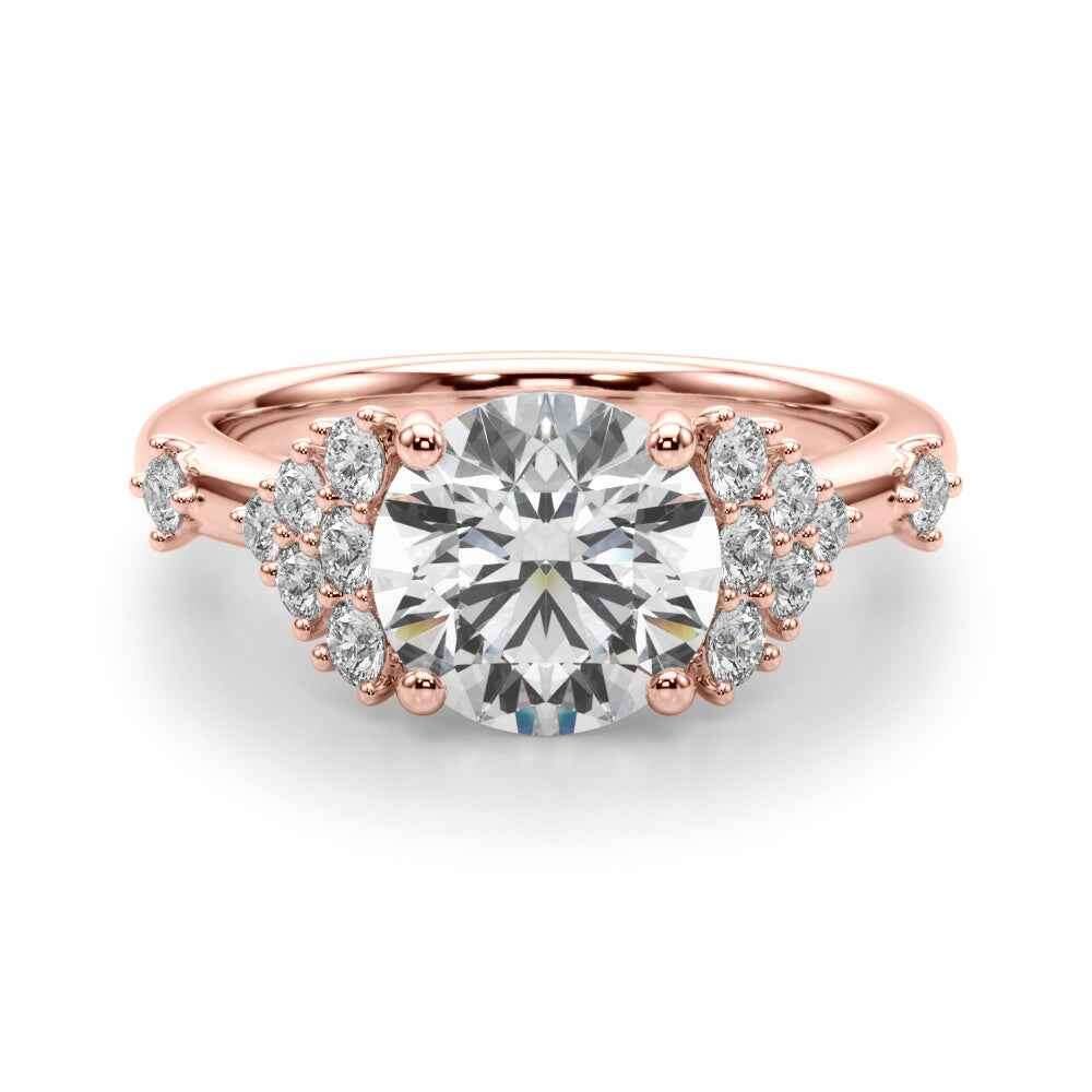 14kt Yellow Gold 1/6 CTW SI1-SI2 G-H Round Diamond Engagement Ring Semi-Mount