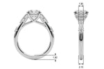 14kt Yellow Gold 1/6 CTW SI1-SI2 G-H Round Diamond Engagement Ring Semi-Mount