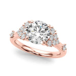 14kt Yellow Gold 1/6 CTW SI1-SI2 G-H Round Diamond Engagement Ring Semi-Mount