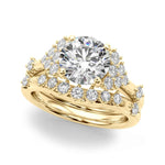 14kt Yellow Gold 1/6 CTW SI1-SI2 G-H Round Diamond Engagement Ring Semi-Mount