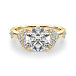14kt Yellow Gold 1/6 CTW SI1-SI2 G-H Round Diamond Engagement Ring Semi-Mount