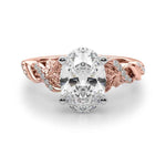 14kt Yellow Gold Engagement Ring Setting with 0.30 cttw SI1-SI2, G-H Diamonds