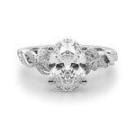 14kt Yellow Gold Engagement Ring Setting with 0.30 cttw SI1-SI2, G-H Diamonds