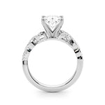 14kt Yellow Gold Engagement Ring Setting with 0.30 cttw SI1-SI2, G-H Diamonds