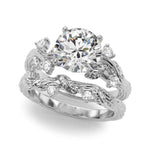 14kt Yellow Gold Engagement Ring Setting with 1/8 ct TW SI1-SI2 G-H Diamonds