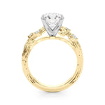 14kt Yellow Gold Engagement Ring Setting with 1/8 ct TW SI1-SI2 G-H Diamonds