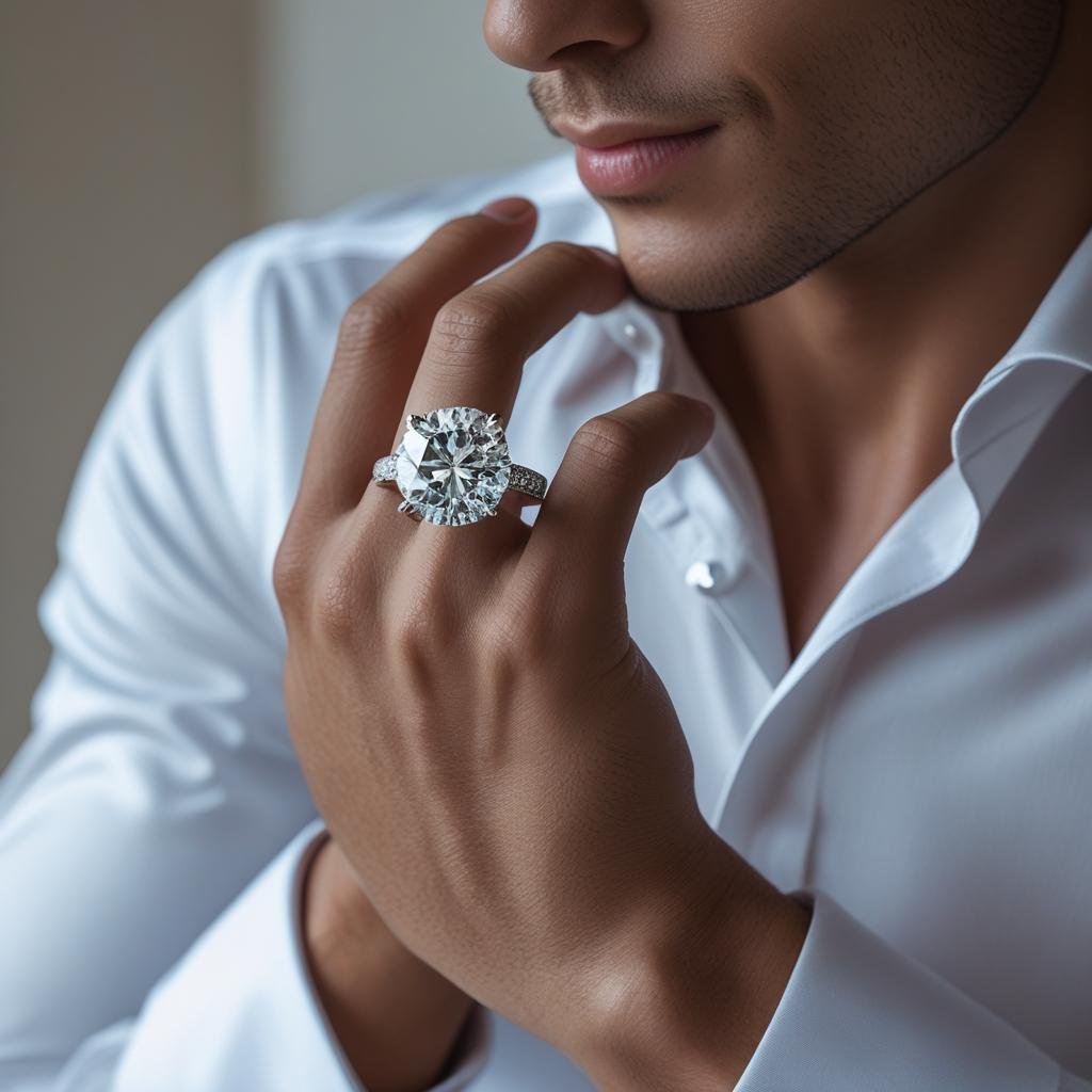 Lucarat Mens Engagment Daimond Ring
