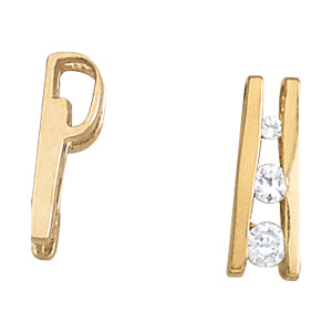 Elegant 3-Stone Pendant Necklace Setting - Style 