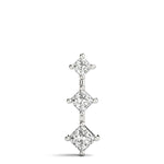 1 CT TW SI2 H-I 14kt White Gold Three Stone Pendant - STYLE 