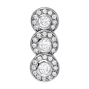 14kt White Gold 3/4 CTW SI2 H-I Diamond Pendant Necklace