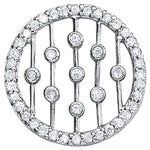 1/2 ct tw SI2, H-I Diamond Pendant Necklace in 14kt White Gold - STYLE 
