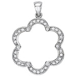 14kt White Gold 3/8 Carat TW SI2, H-I Diamond Pendant Charm (Style 