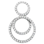 14kt White Gold 3/4 ct TW SI2, H-I Diamond Pendant Necklace (Chain Sold Separately) - STYLE 