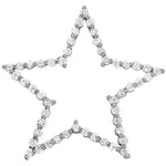 14kt White Gold 1 Carat Diamond Pendant - Style 