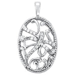 14kt White Gold 1/8 ct TW SI2 H-I Diamond Pendant - STYLE 