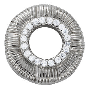 14kt White Gold 1/10 ct tw SI2 H-I Diamond Pendant (Style # 31928) - Chains Sold Separately