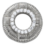 14kt White Gold 1/10 ct tw SI2 H-I Diamond Pendant (Style 