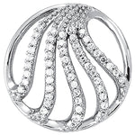 14kt White Gold 1/2 ct TW SI2, H-I Diamond Pendant - Elegant Fashion Jewelry
