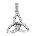 14kt White Gold 1/4 ct tw SI2, H-I Diamond Pendant Setting - Style 