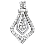 14kt White Gold 1/4 CTW SI2, H-I Diamond Pendant (Chain Sold Separately)
