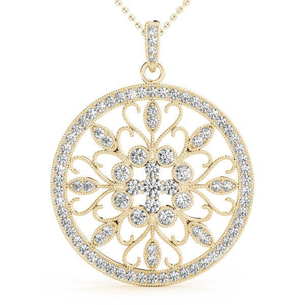 14kt White Gold 7/8 ct TW Diamond Pendant - SI1-SI2, G-H