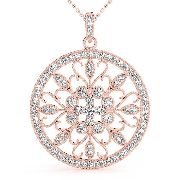 14kt White Gold 7/8 ct TW Diamond Pendant - SI1-SI2, G-H