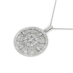 14kt White Gold 7/8 ct TW Diamond Pendant - SI1-SI2, G-H