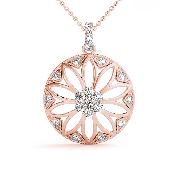 14kt White Gold 1/4 Carat TW SI1-SI2 G-H Diamond Pendant Charm