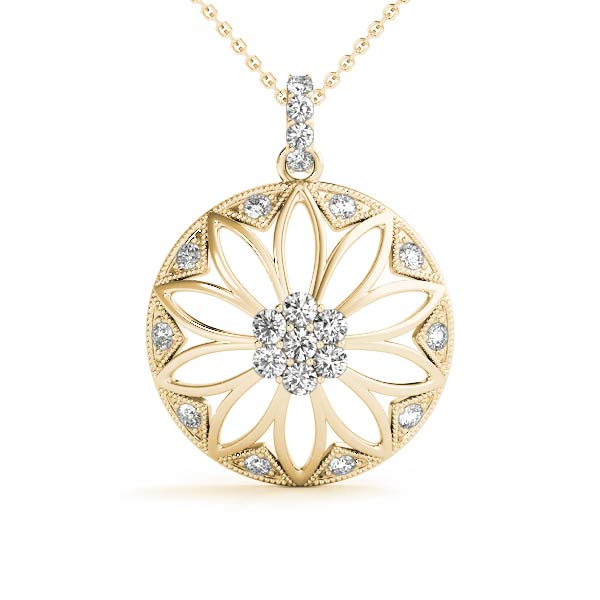 14kt White Gold 1/4 Carat TW SI1-SI2 G-H Diamond Pendant Charm