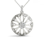 14kt White Gold 1/4 Carat TW SI1-SI2 G-H Diamond Pendant Charm