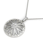 14kt White Gold 1/4 Carat TW SI1-SI2 G-H Diamond Pendant Charm