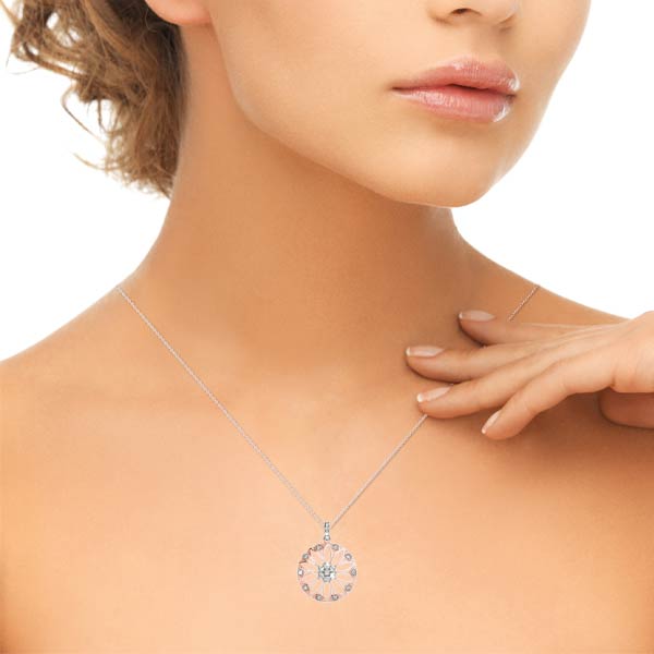 14kt White Gold 1/4 Carat TW SI1-SI2 G-H Diamond Pendant Charm