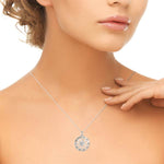 14kt White Gold 1/4 Carat TW SI1-SI2 G-H Diamond Pendant Charm