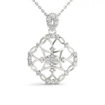 14kt White Gold 1/4 CTW SI1-SI2 G-H Diamond Pendant