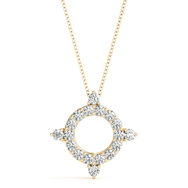 14kt White Gold 1/3 ct TW SI2 H-I Diamond Pendant