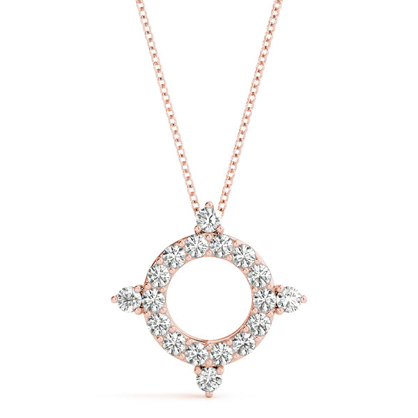 14kt White Gold 1/3 ct TW SI2 H-I Diamond Pendant