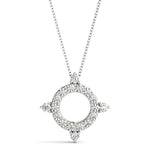 14kt White Gold 1/3 ct TW SI2 H-I Diamond Pendant