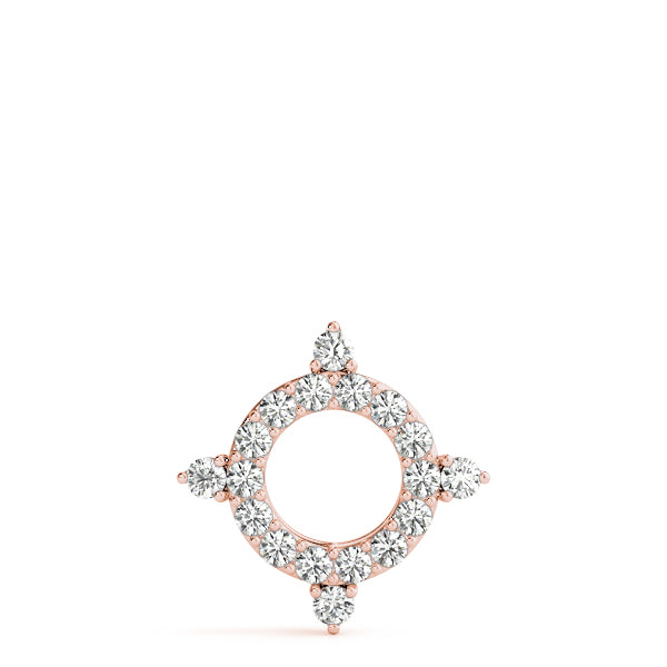 14kt White Gold 1/3 ct TW SI2 H-I Diamond Pendant