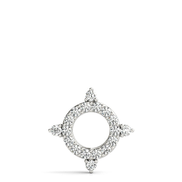 14kt White Gold 1/3 ct TW SI2 H-I Diamond Pendant