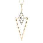 14kt White Gold 1/5 ct TDW SI2 H-I Diamond Fashion Pendant