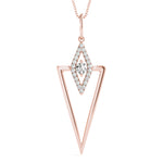 14kt White Gold 1/5 ct TDW SI2 H-I Diamond Fashion Pendant
