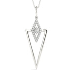 14kt White Gold 1/5 ct TDW SI2 H-I Diamond Fashion Pendant