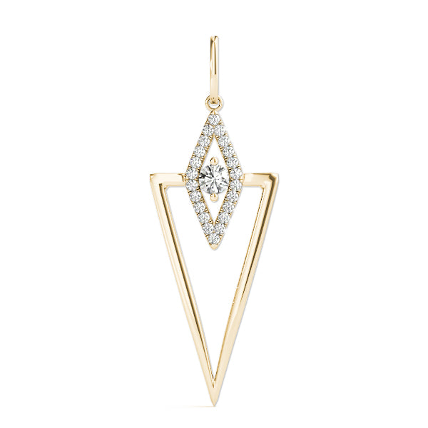 14kt White Gold 1/5 ct TDW SI2 H-I Diamond Fashion Pendant