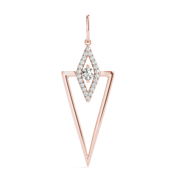 14kt White Gold 1/5 ct TDW SI2 H-I Diamond Fashion Pendant