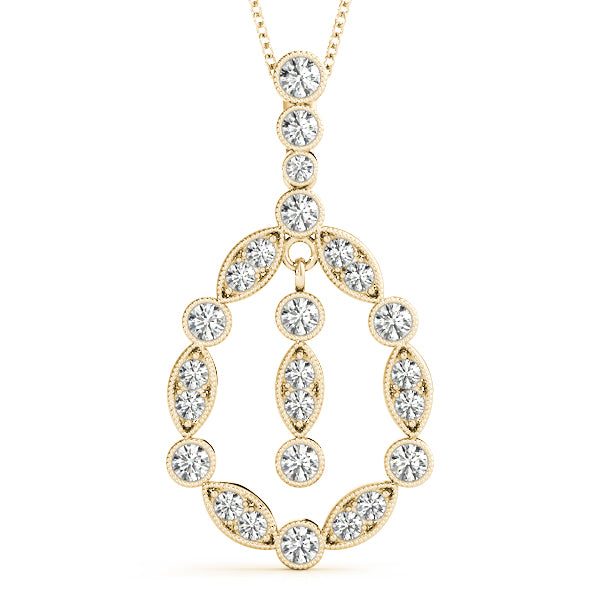 14kt White Gold 1/2 ct TW SI2 H-I Diamond Fashion Pendant Necklace