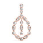 14kt White Gold 1/2 ct TW SI2 H-I Diamond Fashion Pendant Necklace